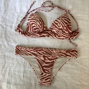 Zebra print bikini